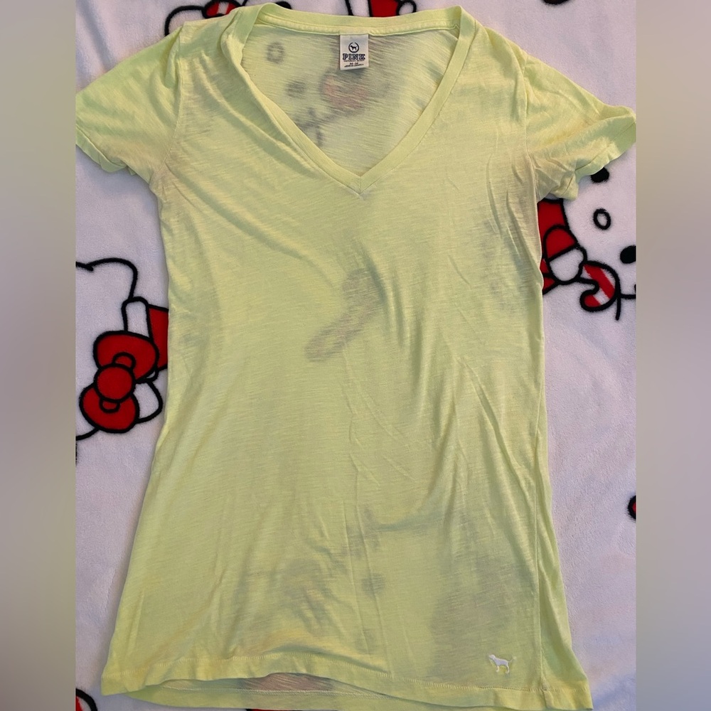 2011 Victoria’s Secret PINK lime green v neck